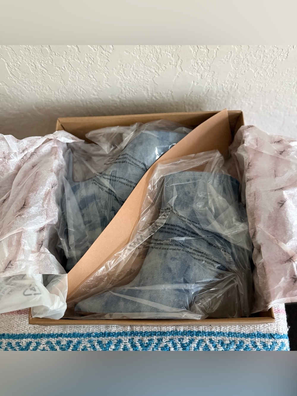 Jessica Simpson Semaja Denim Stiletto Ankle Booties Size 9 Rugged Blue NIB - Picture 10 of 12